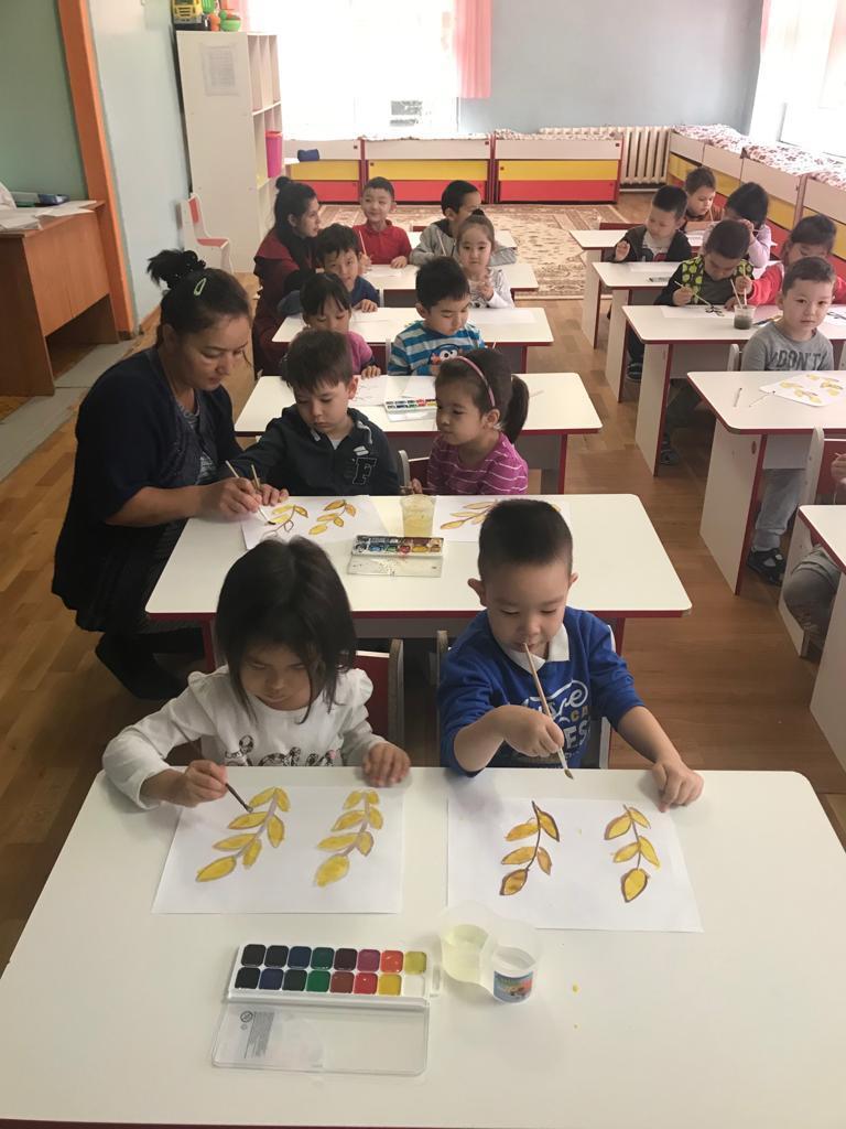 №11 Ақжелкен тобы. Сурет оқу қызметі