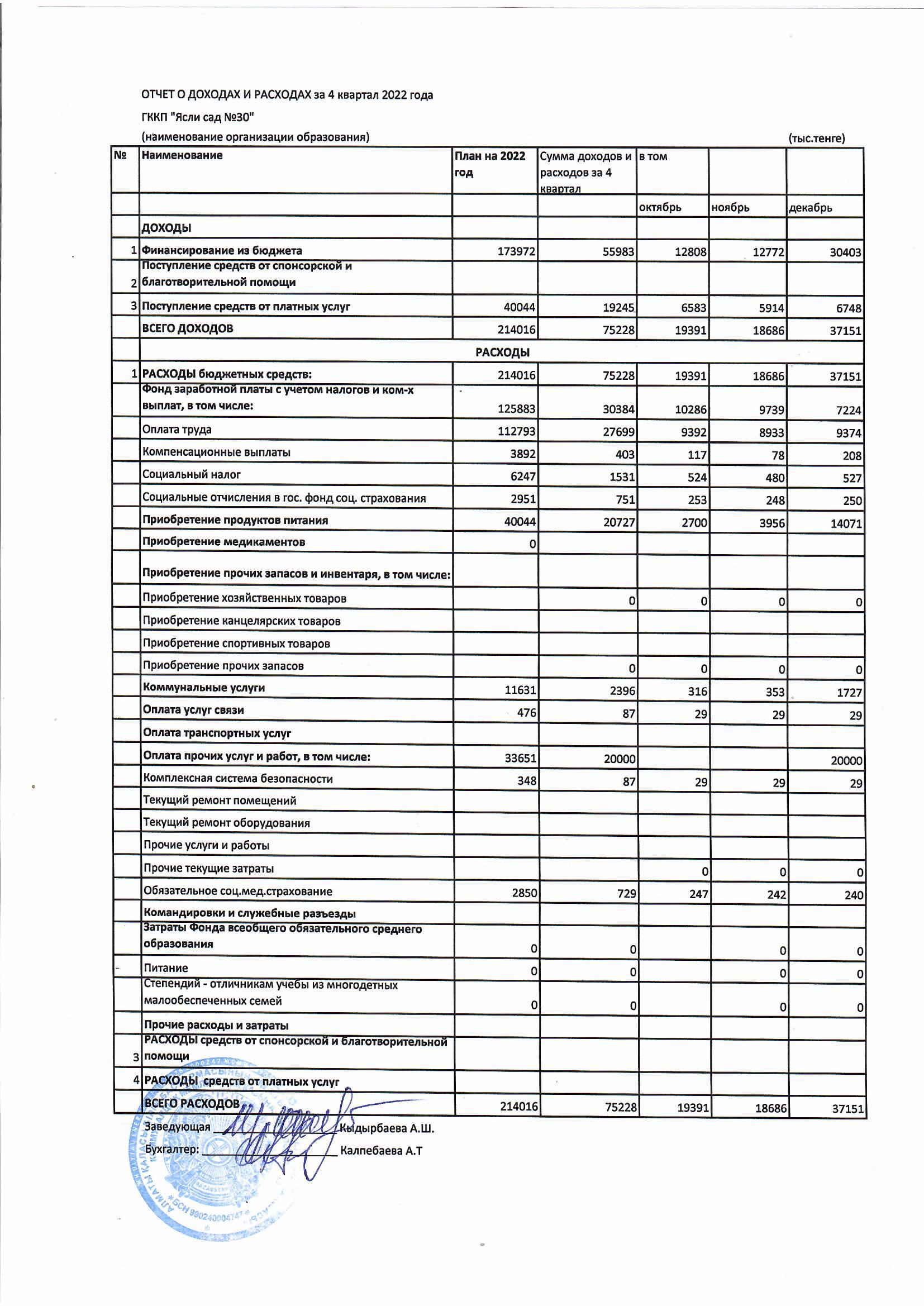 Кіріс және шығыс есебі