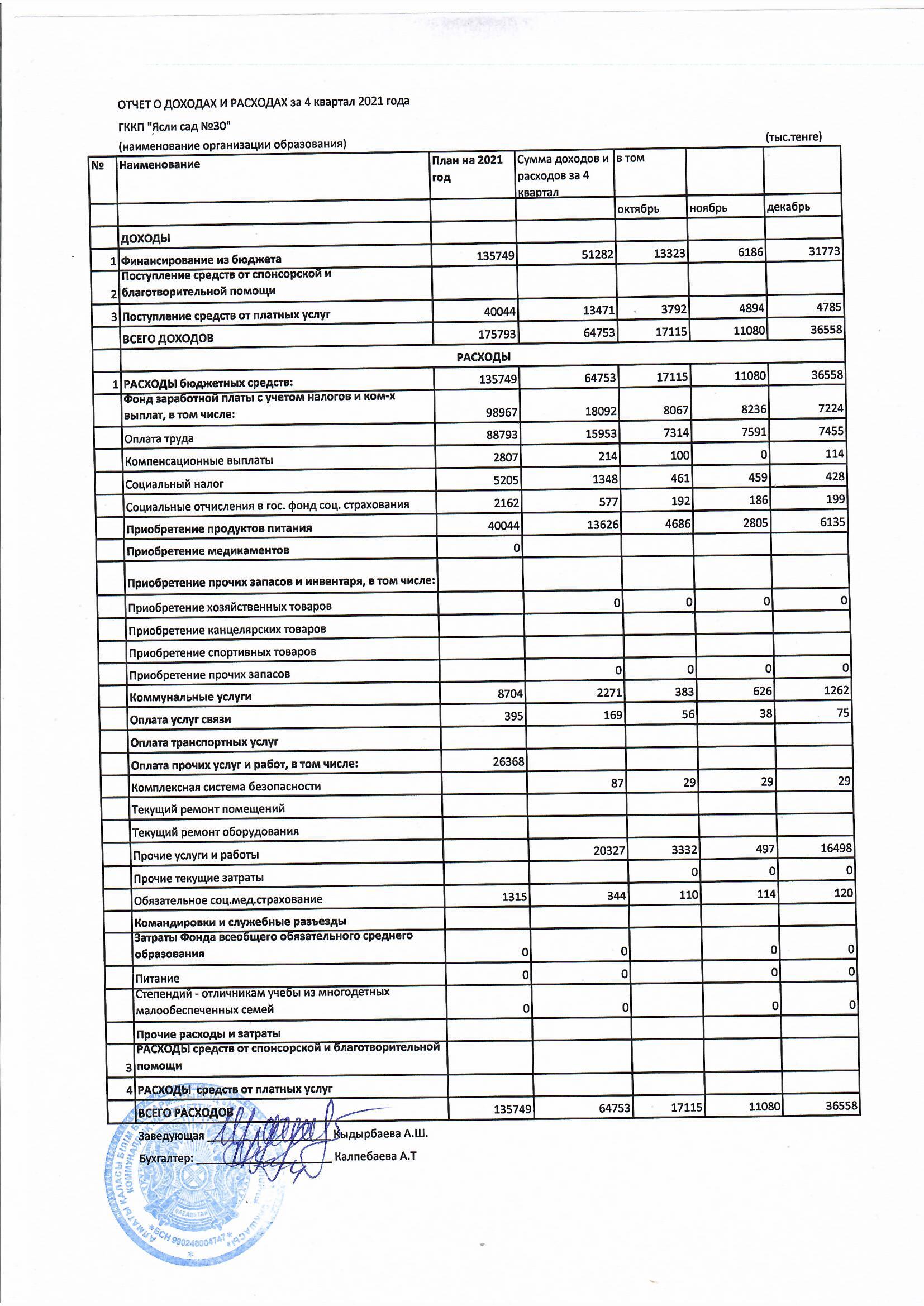 Кіріс және шығыс есебі